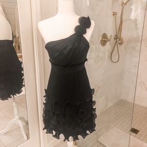 Phoebe Couture One layered ruffle cocktail